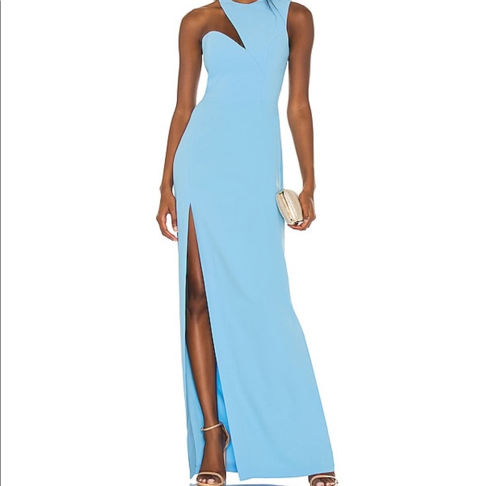 Amanda Uprichard Gilda Gown in Pacific Size Small